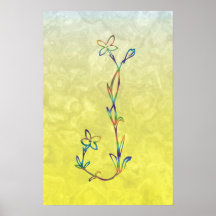 MONOGRAMA FLORAL J IMPRESSÃO