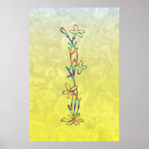 MONOGRAMA FLORAL MIM POSTER
