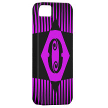 Monograma O inicial iPhone 5 Capas