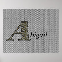 Monograma sua inicial conhecida um cargo floral do poster