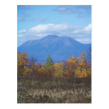 Montagem Katahdin de Stacyville, Maine Cartao Postal