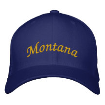 Montana bordou o chapéu bone
