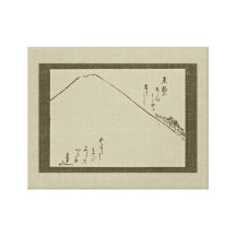 Monte Fuji Sumi-e - canvas Impressão De Canvas Envolvidas