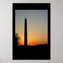 Monumento de Washington no crepúsculo Pôsteres