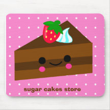 morango do bolo de chocolate! mousepad