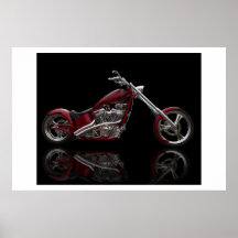 Motocicleta feita sob encomenda do interruptor inv pôsteres
