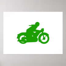 Motocicleta velha do vintage impressão