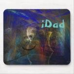 Mousepad abstrato artístico com texto feito sob en