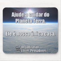 Mousepad Ajude a cuidar do Planeta Terra