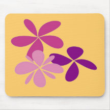 mousepad amarelo com flores