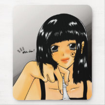 Mousepad bonito da menina do anime