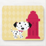 Mousepad da boca de incêndio do cão & de fogo do d
