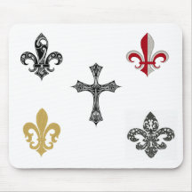 Mousepad da flor de lis