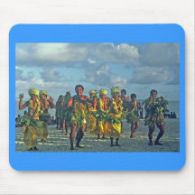 Mousepad, dançarinos na praia, Pukapuka