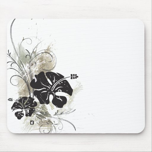 Mousepad do hibiscus do Grunge