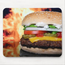 Mousepad grelhado chama