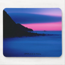 Mousepad/por do sol, ilha Alaska de Buldir