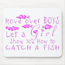MOVA-SE SOBRE A PESCA DAS MENINAS DOS MENINOS MOUSE PADS