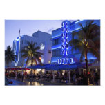 Movimentação do oceano, praia sul, Miami Beach, Fotografia