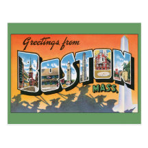 Mudança de endereço, Boston Massachusetts do vinta Cartões Postais