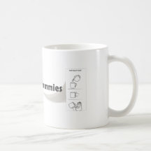 Mug with instructions taza de café