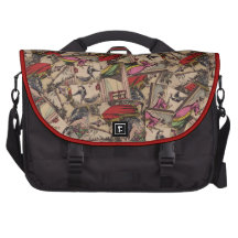Mulher, feiticeiro & pavão do livro de histórias d bolsas para notebook