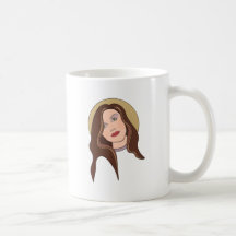 Mulher triguenha do cabelo caneca