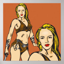 Mulheres bonitas de Amazon Impressão