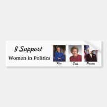 Mulheres na política adesivos