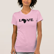 MULHERES NEGRAS DE L-VE ÁFRICA CAMISETA