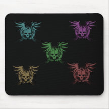 Multi mousepad do crânio da cor