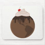 Mundo Mousepad do chocolate tapetes para ratos