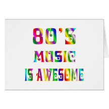 música 80s cartao