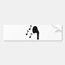 Música das notas dos fones de ouvido adesivos