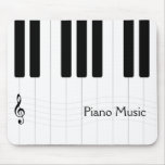 Música Mousepad do piano tapetes para ratos