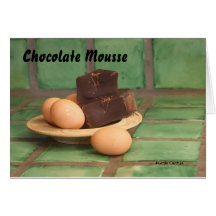 Musse de chocolate cartao