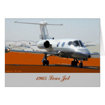 N1965L, jato 1965 de Lear Cartões