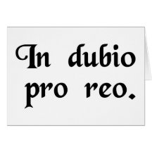 Na dúvida em favor do acusado cartoes