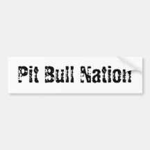 Nação do pitbull adesivo