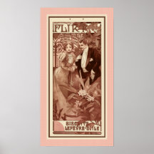 Namoradeira pelo poster de Alphons Mucha