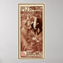 Namoradeira pelo poster de Alphons Mucha