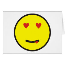 namorado em love smilie cartões