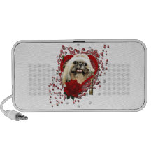 Namorados - chave a meu coração - Shih Tzu - Opal Caixinhas De Som Para Laptop