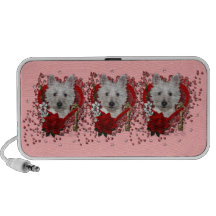 Namorados - chave a meu coração - Westie - tanque Caixinhas De Som Para iPod