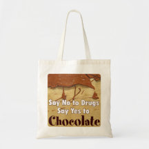 não diga nenhuma droga, chocolate bolsa
