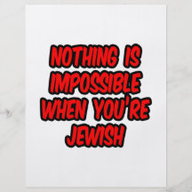 Não há impossíveis… judaico panfletos personalizados