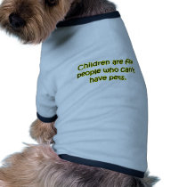 Não pode ter animais de estimação roupas para animais de estimação