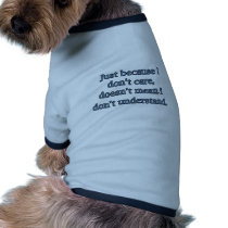 Não se importe roupas para animais de estimação