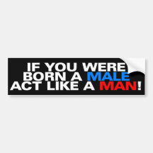 Nascer um ATO masculino COMO UM HOMEM! Adesivos