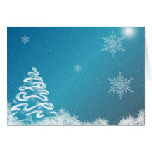 Natal azul cartao